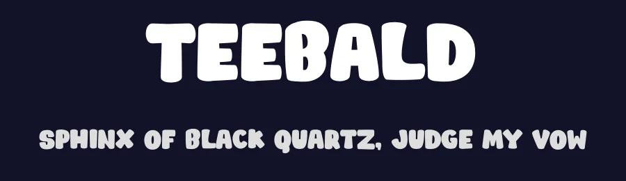 Teebald by Tokokoo Studio — Decorative Font — thumbnail 2