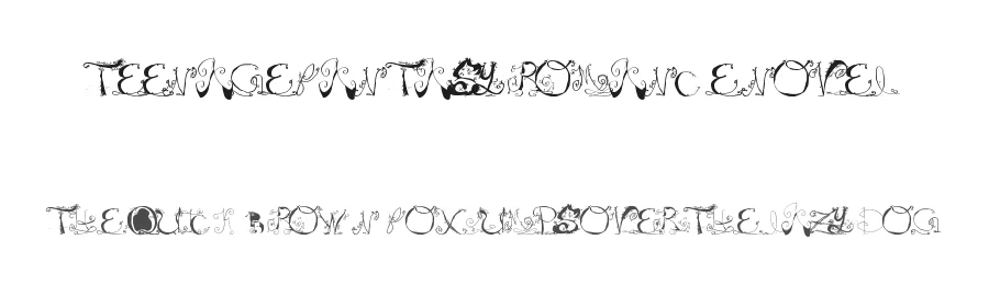 Teenage Fantasy Romance Novel by Hannah Summer โ Decorative Font