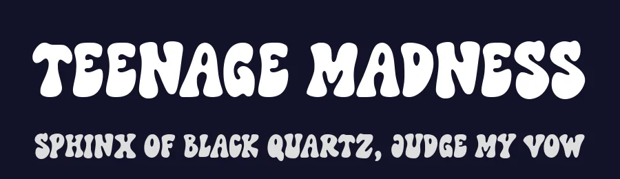 Teenage Madness by Teenage Foundry — Decorative Font — thumbnail 2