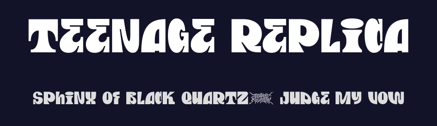 Teenage Replica by Teenage Foundry — Decorative Font — thumbnail 2