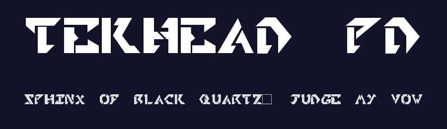 Tekhead PD by Petroglyhic Design — Blackletter Font — thumbnail 2