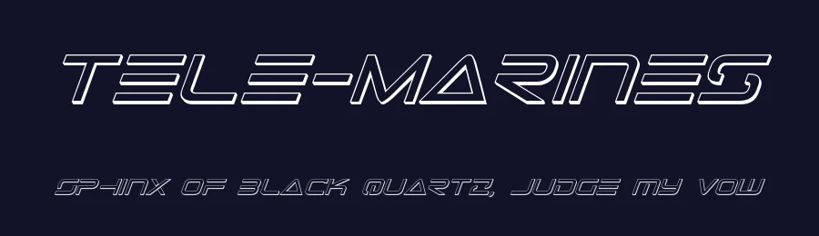 Tele-Marines by Iconian Fonts — Display Font — thumbnail 2
