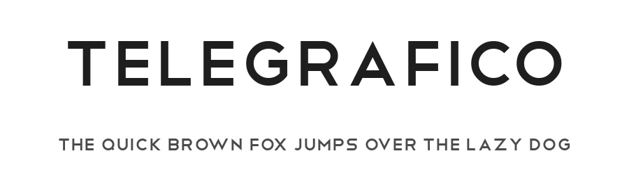Telegrafico by Salvo Nicolosi β Sans Serif Font