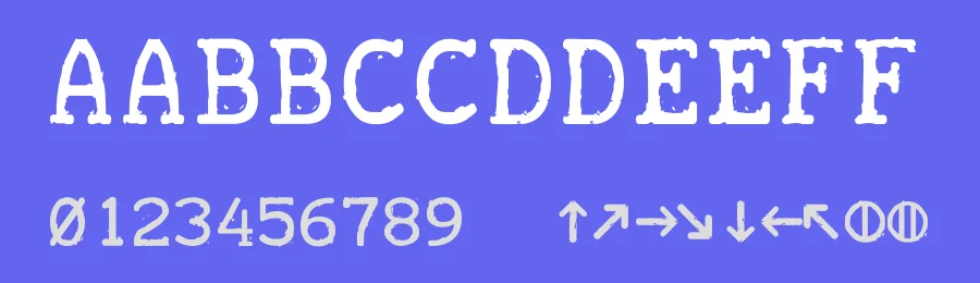 Teletype 1945-1985 by "E.V." Norat II — Decorative Font — thumbnail 3