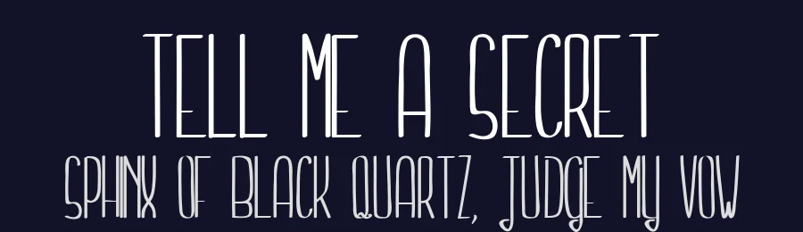 Tell me a secret by Maelle.K | Thomas Boucherie — Decorative Font — thumbnail 2