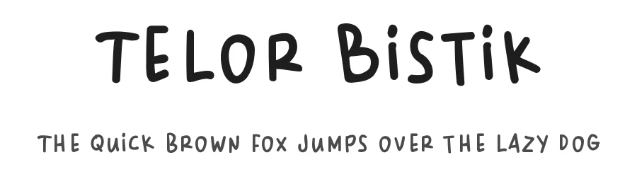 Telor Bistik by Tigadestd โ Decorative Font