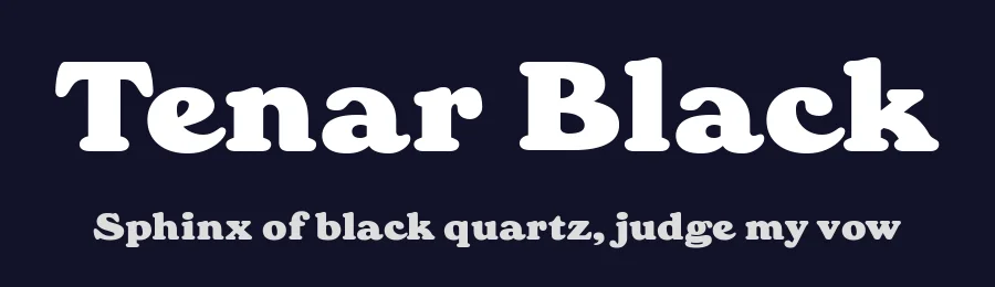Tenar Black by Wahyu & Sani Co. — Decorative Font — thumbnail 2