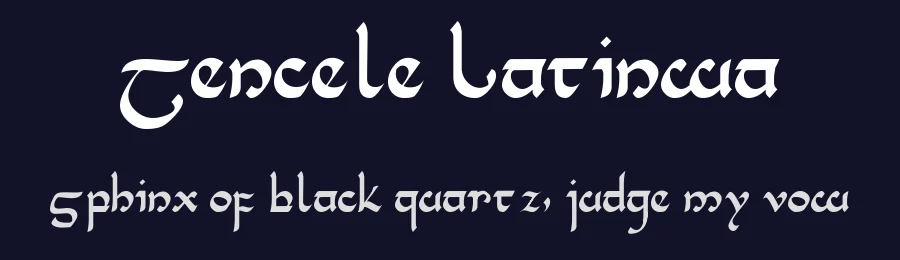 Tencele Latinwa by Ronald Kyrmse — Dingbats Font — thumbnail 2