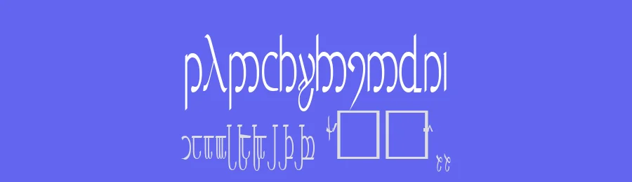 Tengwar 3+4+5 by Paulo Alberto Otto — Dingbats Font — thumbnail 3