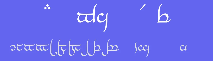 Tengwar Elesil by Noah K. — Dingbats Font — thumbnail 3