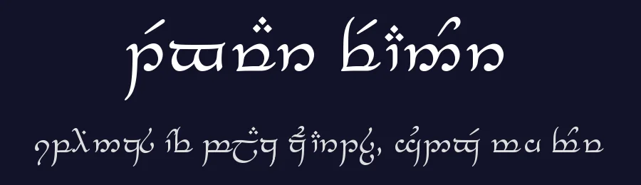 Tengwar Feanor by Stuart Carter — Dingbats Font — thumbnail 2