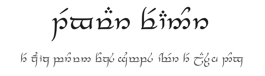 Tengwar Feanor by Stuart Carter — Dingbats Font