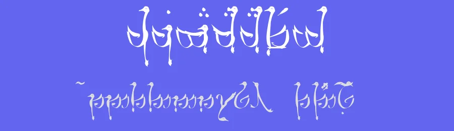 Tengwar Teleri by Josh Griffing — Dingbats Font — thumbnail 3