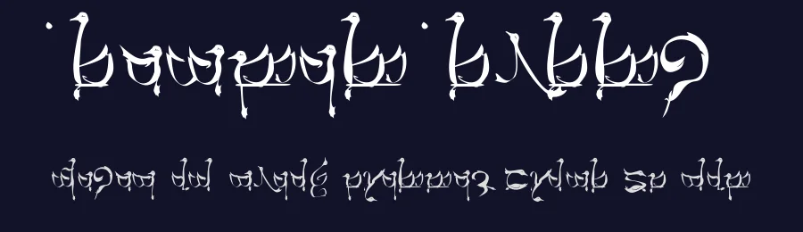 Tengwar Teleri by Josh Griffing — Dingbats Font — thumbnail 2