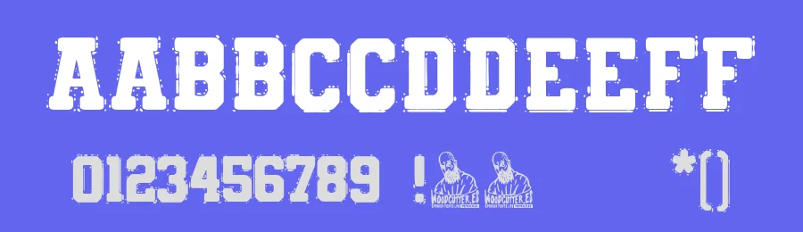 Tennessee College by Woodcutter — Decorative Font — thumbnail 3