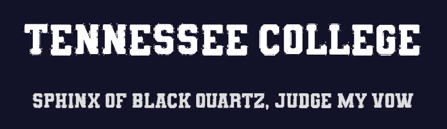 Tennessee College by Woodcutter — Decorative Font — thumbnail 2