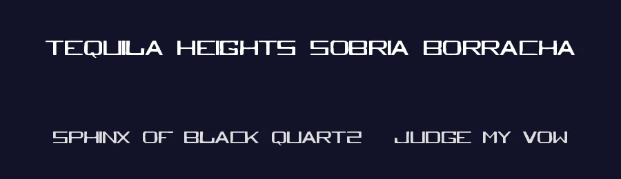 Tequila Heights Sobria Borracha by Santotipo — Decorative Font — thumbnail 2