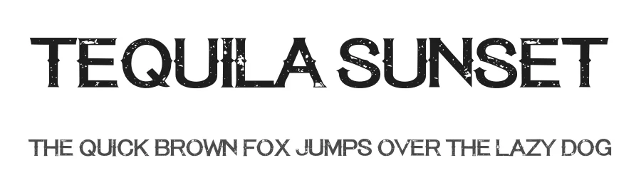 Tequila Sunset by Fontmonger — Decorative Font