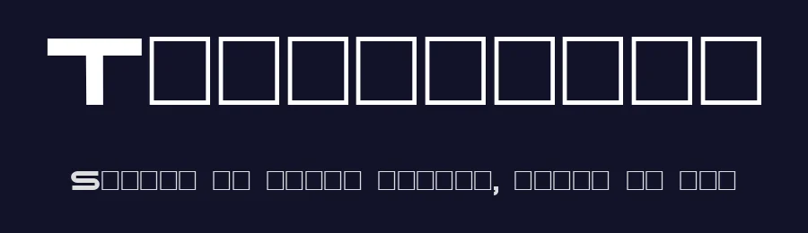 Terminator by Allen R. Walden — Display Font — thumbnail 2