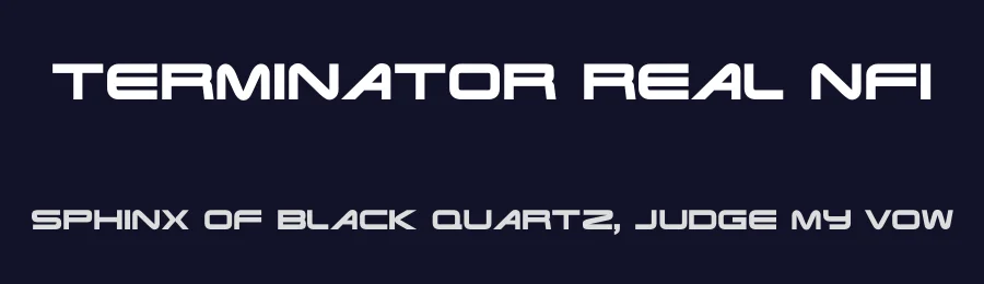 Terminator Real NFI by Norfok Incredible Font Design — Display Font — thumbnail 2