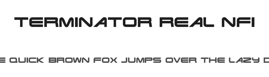 Terminator Real NFI by Norfok Incredible Font Design — Display Font