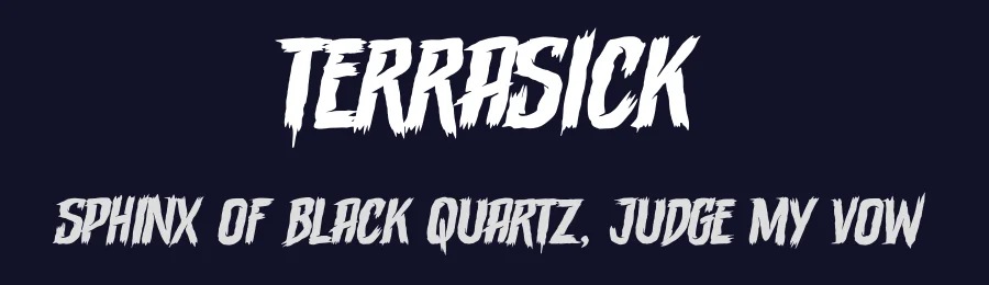 Terrasick by Gassstype — Decorative Font — thumbnail 2