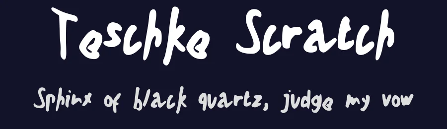 Teschke Scratch by Tyler Teschke — Script Handwritten Font — thumbnail 2