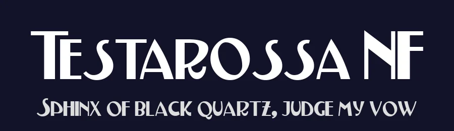 Testarossa NF by Nick's Fonts — Decorative Font — thumbnail 2