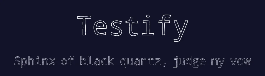Testify by Dennis Dudda — Decorative Font — thumbnail 2