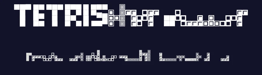 Tetris Blocks by xstreamed.tv — Dingbats Font — thumbnail 2