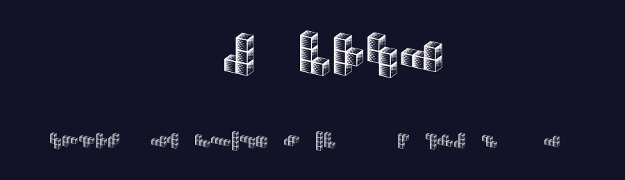 Tetriso by Vladimir Nikolic — Dingbats Font — thumbnail 2