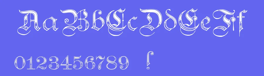 Teutonic by Paul Lloyd — Blackletter Font — thumbnail 3
