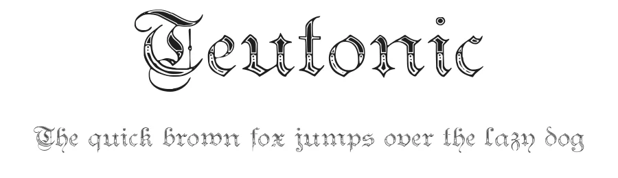 Teutonic by Paul Lloyd — Blackletter Font