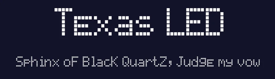 Texas LED by Marianfudge — Display Font — thumbnail 2