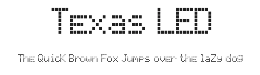 Texas LED by Marianfudge — Display Font