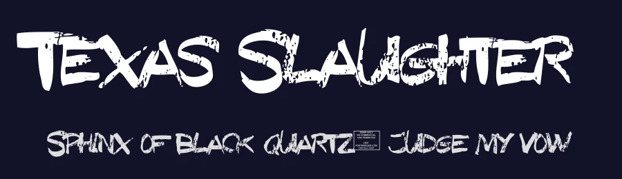 Texas Slaughter by Murder Fonts — Script Handwritten Font — thumbnail 2
