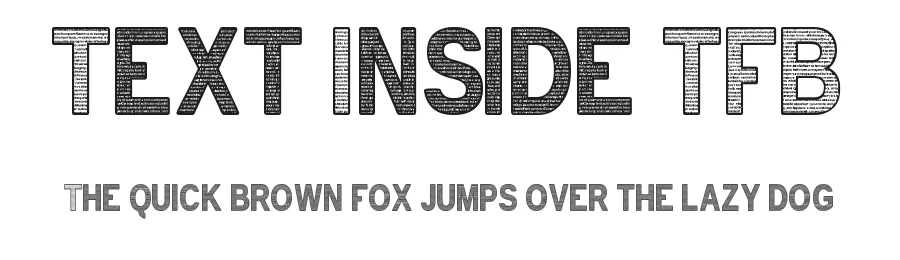 Text Inside TFB