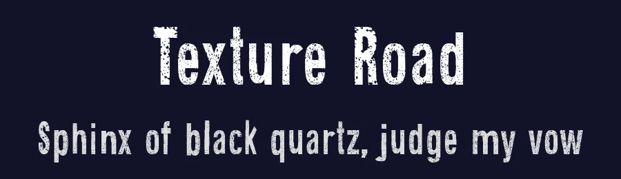 Texture Road by Galdino Otten Fonts — Decorative Font — thumbnail 2