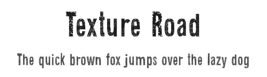 Texture Road by Galdino Otten Fonts — Decorative Font