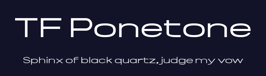 TF Ponetone by Eifetstype — Sans Serif Font — thumbnail 2
