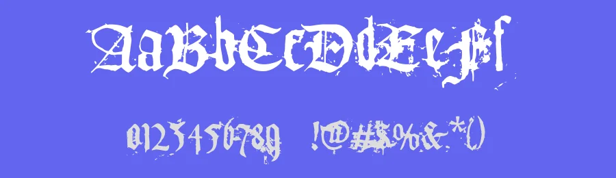 Tfu Tfu by Meir Sadan — Blackletter Font — thumbnail 3