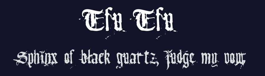 Tfu Tfu by Meir Sadan — Blackletter Font — thumbnail 2