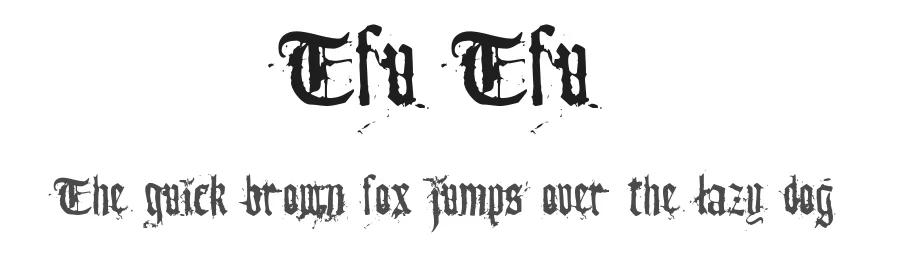 Tfu Tfu by Meir Sadan — Blackletter Font