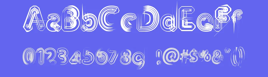 TH3 Machine by Sharkshock — Display Font — thumbnail 3