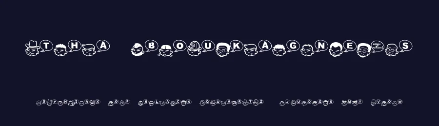 Tha Boukagne's by Grenoble Graphik it ! — Dingbats Font — thumbnail 2