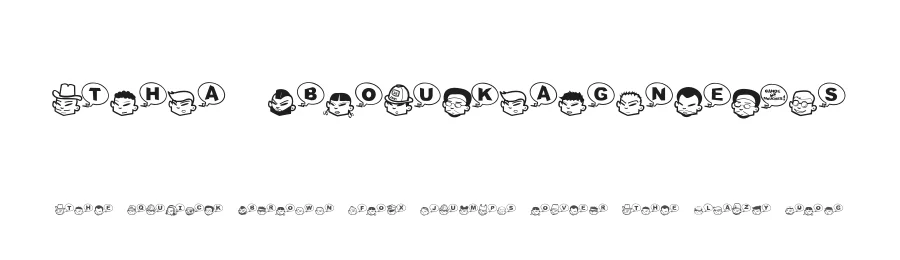 Tha Boukagne's by Grenoble Graphik it ! — Dingbats Font