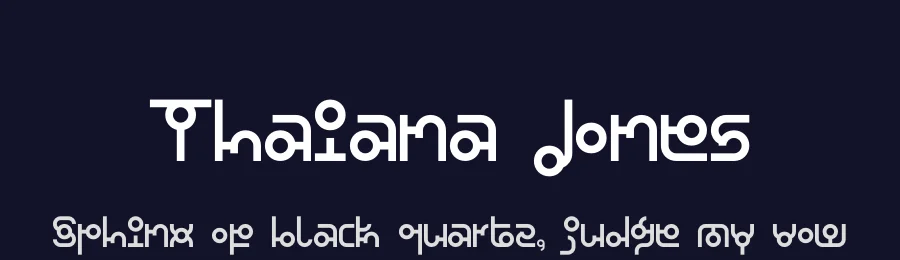 Thaiana Jones by Kassymkulov Design — Decorative Font — thumbnail 2