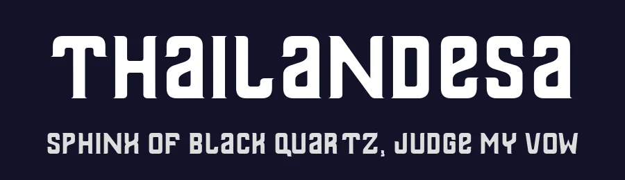 Thailandesa by Marcio Hirosse /// Fabrika De Typos — Decorative Font — thumbnail 2