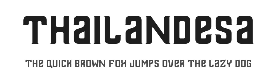 Thailandesa by Marcio Hirosse /// Fabrika De Typos — Decorative Font