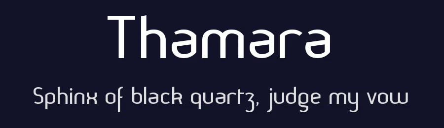 Thamara by Benoît Sjöholm — Sans Serif Font — thumbnail 2